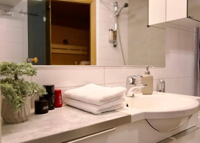 アパート 1br - King Size Bed - Wi-fi - Sauna *